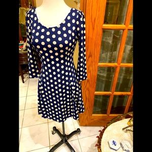 Polkadotted dress by Lapis it’s fully lined size M